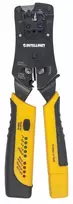 Modular plug crimping tool RJ11/RJ12/RJ22/RJ4 with a wiring tester