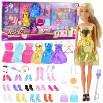 WOOPIE ROYAL Lili Modelis modelis mados stilistas Lėlė su priedais