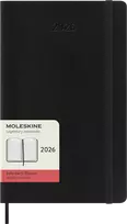 Kalendorius-užrašų knygutė Moleskine 2026 13x21cm, diena, minkštas viršelis, juodos spalvos