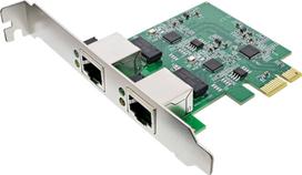InLine InLine® Dual Gigabit network card, 1x RJ45 2.5Gb/s, PCIe x1, incl. low profile bracket | 51126A | 4043718313594