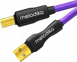 Melodika MDUAB35 Purple Kabel USB 2.0 typu A-B m.in. do DAC / urzÄdzeĹ medycznych / ploterĂłw - 3,5m | MELO-MDUAB35 | 5907609009708