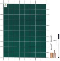 Baseino apsauginis uždangalas 4.9x9m, žieminis tinklelis, žalias. Baseino užklotas, danga