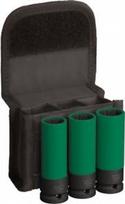 Bosch PRO Impact Socket Set, PET Covers, 1/2, Extra-Deep, 3 pcs (2608003033)