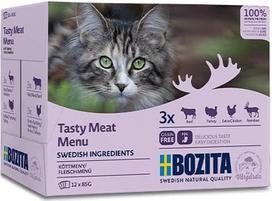 Bozita Tasty meat menu - wet cat food - 12 x 85g