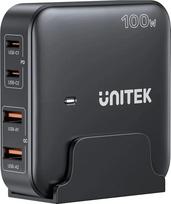 Unitek GaN network charger - Unitek P1229ABK01-EU | 100W 2x USB-C 2x USB-A