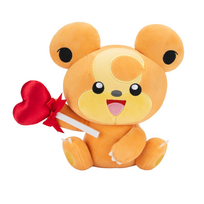 POKEMON pliušinis žaislas Teddiursa su širdele, 20 cm, PKW3664