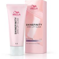 Wella Professionals Shinefinity Zero Lift Glaze plaukų dažai, atspalvis: 07/75 Raspberry Latte, 60 ml