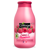 Cottage Cottage Shower Milk Raspberry Cream drėkinantis dušo pienelis, 250 ml