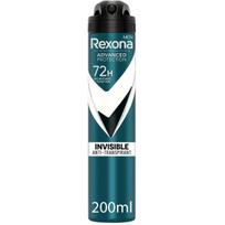 Rexona Men Advanced Protection 72h Invisible purškiamas dezodorantas vyrams, 200 ml