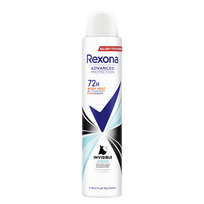 Rexona Advanced Protection Invisible Aqua 72h purškiamas dezodorantas, 200 ml
