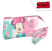 Vaikiškas Trijų Skyrių Minnie Mousie Vaikų Mokyklinis Pieštukinis Dėklas Euroswan 21 Cm