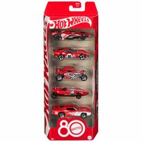 Automodeliukų rinkinys Hot Wheels, Mattel 80, 5 vnt, (JGK08)