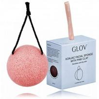 Konjac Facial Sponge With Pink Clay Veido kempinėlė Pink