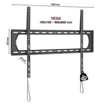 TV laikiklis Fiber Novelty C6F 55–120″(iki 120 kg,VESA 90*60 cm)