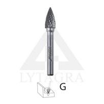 Strypo cilindr. frezas G 12X25mm su aštriais lankais užapvalintas strypas 6mm Dedra 07F662