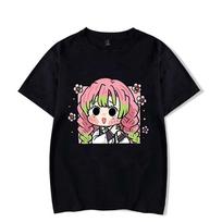Kanroji Mitsuri Spausdintas Grafinis Marškinėlis Demon Slayer Anime Harajuku Vintažinis Marškinėlis Vyrams Moterims Drabužiai Didelio Dydžio Marškinėliai Trumpomis Rankovėmis S