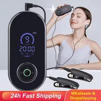 CES Mikro srovės miego pagalbos prietaisas Nemiga Nerimas Galvos skausmo malšinimas Elektrinis ausies segtuko tipo Akupunktūros Greito užmigimo instrumentas Auxiliary sleep monitor juoda