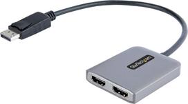 Adapter AV StarTech .com MST14DP122HD adapter kablowy 0,3 m DisplayPort 2 x HDMI Black szary | MST14DP122HD | 0065030885096