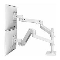 Ergotron LX Pro - Befestigungskit (Doppelarm) - für 2 LCD-Displays - Aluminium - weiß - Bildschirmgröße: bis zu 61 cm (bis zu 24 Zoll) | 45-690-290 | 698833091717
