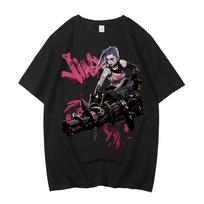 Arcane T-shirt Cotton High Quality teen Y2k korean clothes 80s Colorful Graphic t shirt Graphic Y2k harajuku Pop Culture S