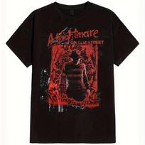 A Nightmare on Elm Street Freddy Krueger Silhouette Men'S T-Shirt Soft Cotton Breathable Comfortable Round Neck Tee Horror Fans S