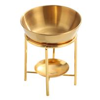 Metal Essential Oil Diffuser Large Bowl Oil Melt Burners Warmer Tealight Candle Holder for Home Bedroom Decoration beige