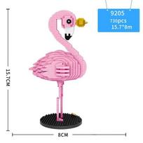 Funny Micro Diamond Block Flamingo Birds Assemble Model Building Bricks Hot Animals & Nature Nanobricks Toys For Children Gifts