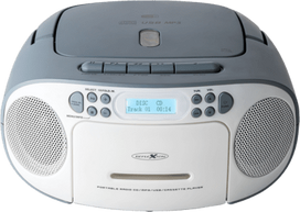 Reflexion CD-Radio DAB+, UKW, DAB AUX, CD, DAB+, Kassette, UKW, USB Weiß, Blau (RCR2260DAB/BL)