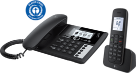 Telekom Sinus PA 207 Plus 1 Desk Phone and Mobile Phone Black