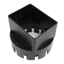 Lietaus latako nuleidimo vamzdžio adapteris 3x4 colio PVC kvadratinis lietaus latako adapteris drenažo vamzdžiui lauko reikmėms juoda