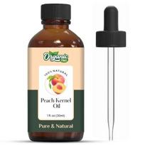 Ekologiškas Zing Persiko Kauliukas (Prunus Persica) Aliejus | Grynas ir natūralus bazinis aliejus masažui, odos priežiūrai, plaukų priežiūrai - 30ml/1.01fl oz beige