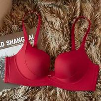 Women's Seamless Lift Bra: Side Support, Anti-Sagging, Half Cup, No Underwire 32