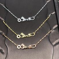 Prabangus 925 sidabro leopardo karoliai su pilnu deimantų inkrustu Gold