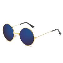 Apvalūs metaliniai akiniai nuo saulės vyrams ir moterims, Retro vintažiniai akiniai nuo saulės, Populiarūs žvejybos akiniai, Madingi laisvalaikio akiniai, Uv400