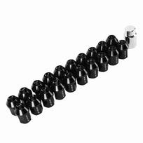 20 vnt. M12x1,5 ratų veržlės 35 mm 6061 aliuminio lydinio uždarosios galinės dalies Pakeitimas Chevrolet Camaro 1983–2002 juoda