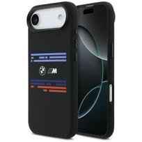 BMW Silicone iPhone Air case, black, with MagSafe, horizontal line design