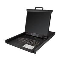 StarTech.com 8 Port Rackmount KVM Console with 6ft Cables - Integrated KVM Switch with 19 LCD Monitor - Fully Featured 1U LCD KVM Drawer - OSD KVM - Durable 50,000 MTBF - USB + VGA Support