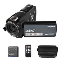 ORDRO HDR-AX10 4K skaitmeninė vaizdo kamera WiFi vaizdo kamera DV įrašymo įrenginys 3,5 colio IPS jutiklinis skydelis 30MP 30X US Plug