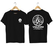 Volcom Stone Marškinėliai Trend Vyrams Moterims Vasariniai Medvilniniai Marškinėliai Trumpomis Rankovėmis Prekės Ženklo Spaudinys Viršutiniai Drabužiai Streetwear#Spalva S juoda