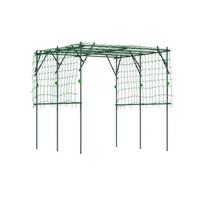 Gėlių vazonas su trikampiu stovu - MUVOE - 223x223x223 cm - Nerūdijantis plienas - Polietilenas - Žalias