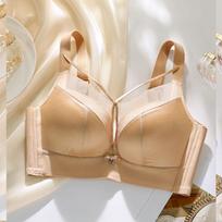 Original Luminous Satin Uplift Bra: Wire-Free, Adjustable, Side Support, Beautiful Shaping 38/85AB