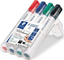 Žymeklių rinkinys baltai lentai Staedtler Lumocolor 351, 2 – 5 mm, 4 spalvos
