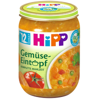 HIPP Vegetable Stew (12+) tyrelė, 250 g