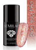 Hibridinis nagų lakas Semilac 094 Pink Gold, 7 ml