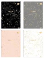 Sąsiuvinis INTERDRUK  Metallic Dreams A5, 96 lapų langeliais 70g, kietu viršeliu