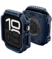 Mėlynas dėklas Apple Watch 10 / 11 (42 mm) laikrodžiui "Spigen Rugged Armor V2"