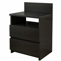 Naktinis staliukas, 2 stalčiai, modernus loft stilius, 40 cm