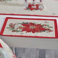 Textile Idea stalo servetėlė Raudonoji puansetija, 4 vnt.