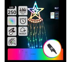 Aigostar - LED RGBICW lauko kalėdinė dekoracija 250xLED/230V 2,5m IP44 + nuotolinis pultelis