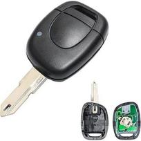 433MHz Clé de Voiture télécommande 1 Bouton Coque de clé télécommande pour Clio 2 telecommande Coque de clé Compatible avec Re Na